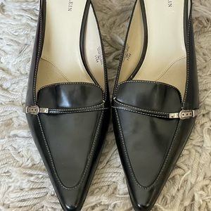 AK Anne Klein black leather shoes